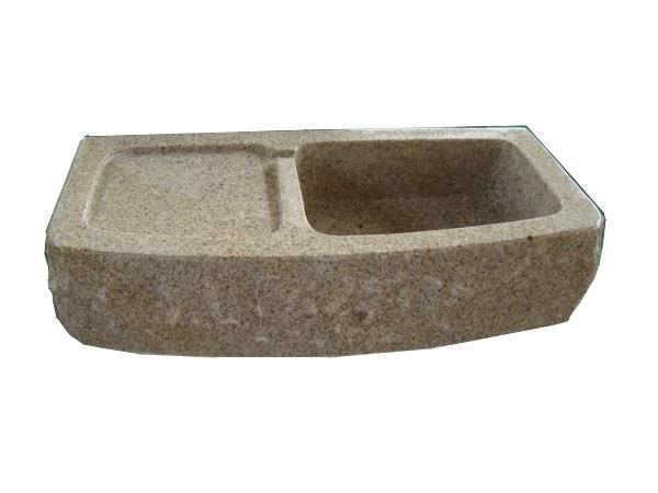 LAVABO LARICE CON SCOLAPIATTI - Granito giallo