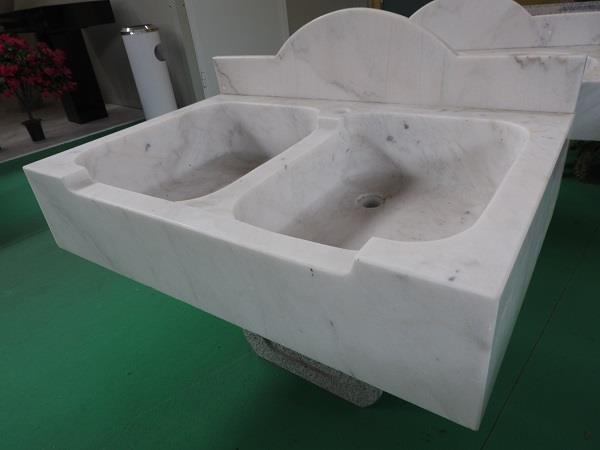 LAVABO QUERCIA - Marmo bianco