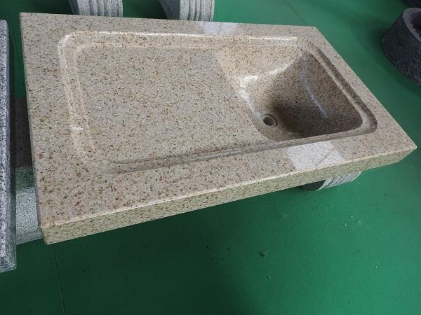 LAVABO IROKO QUADRO - Granito giallo