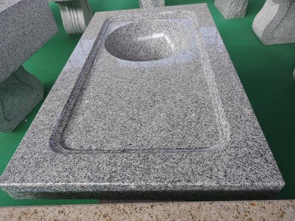 LAVABO IROKO TONDO - Granito grigio