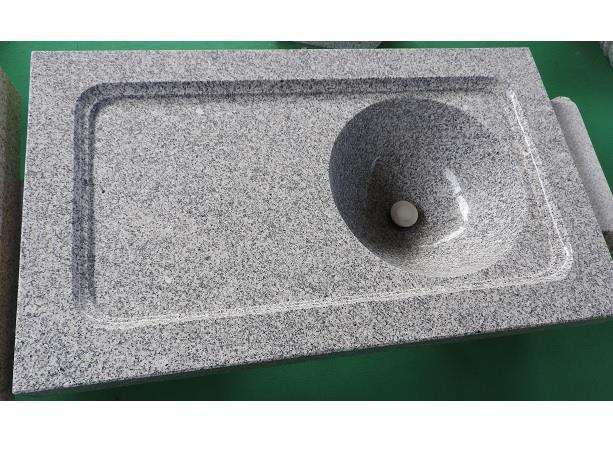 LAVABO IROKO TONDO - Granito grigio