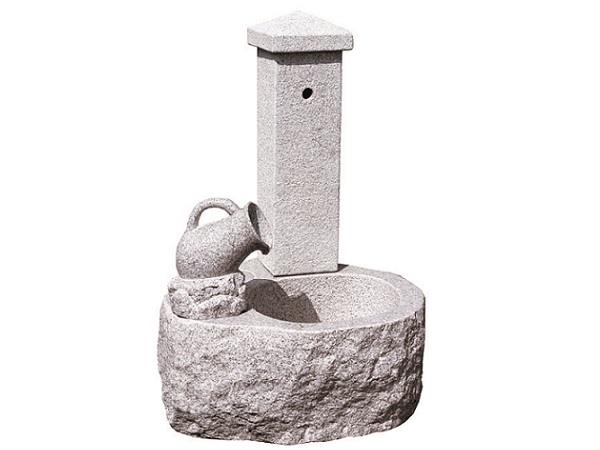 FONTANA 200 COLONNA QUADRA - Granito grigio