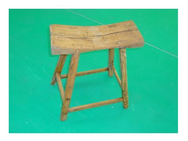 SGABELLO RETTANGOLARE IN LEGNO