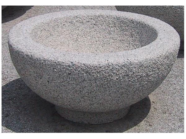FIORIERA BRUCO 70 CON PIEDINO - Granito grigio